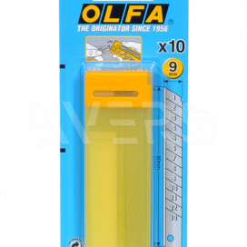 OLFA AB-10B лезо сегментоване 9 мм, набір 10 шт.