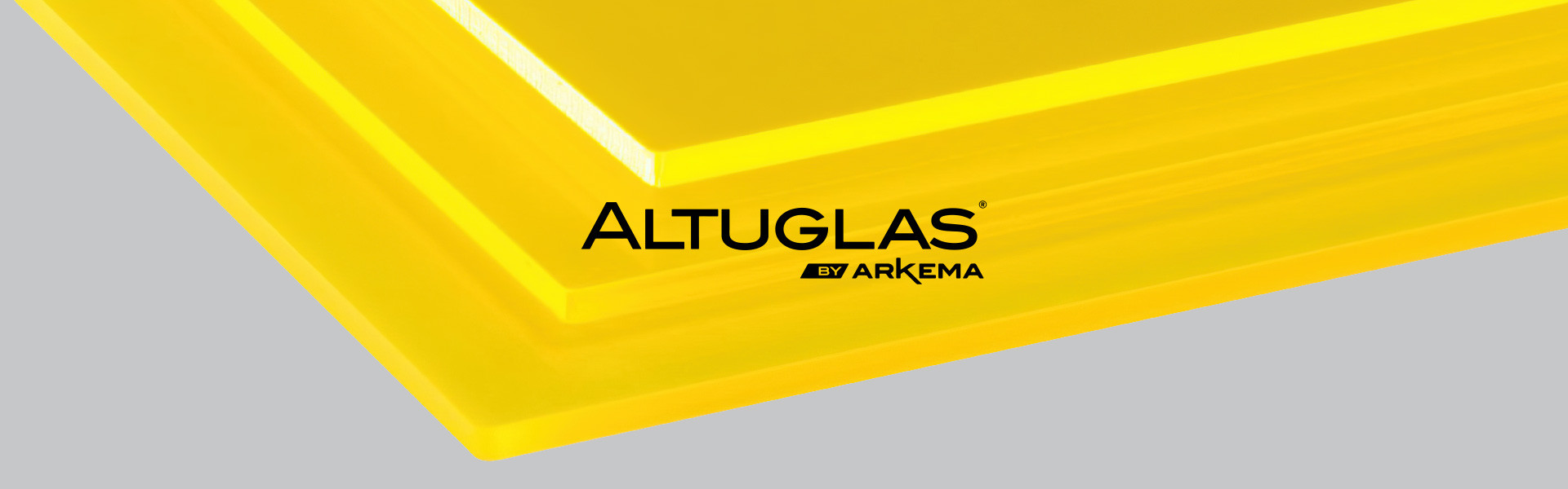 Жовтий листовий литий акрил ALTUGLAS 3 мм – 33,52 € за м.кв