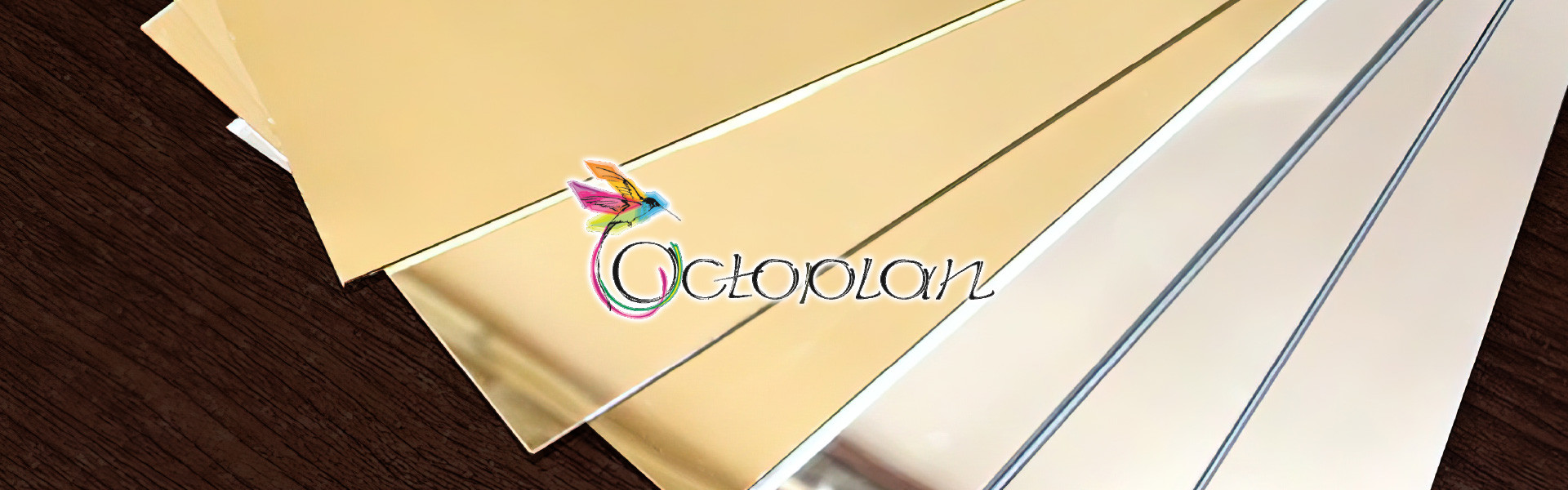 Золотистый зеркальный полистирол OCTOPLAN 1 мм – 15 € за м.кв